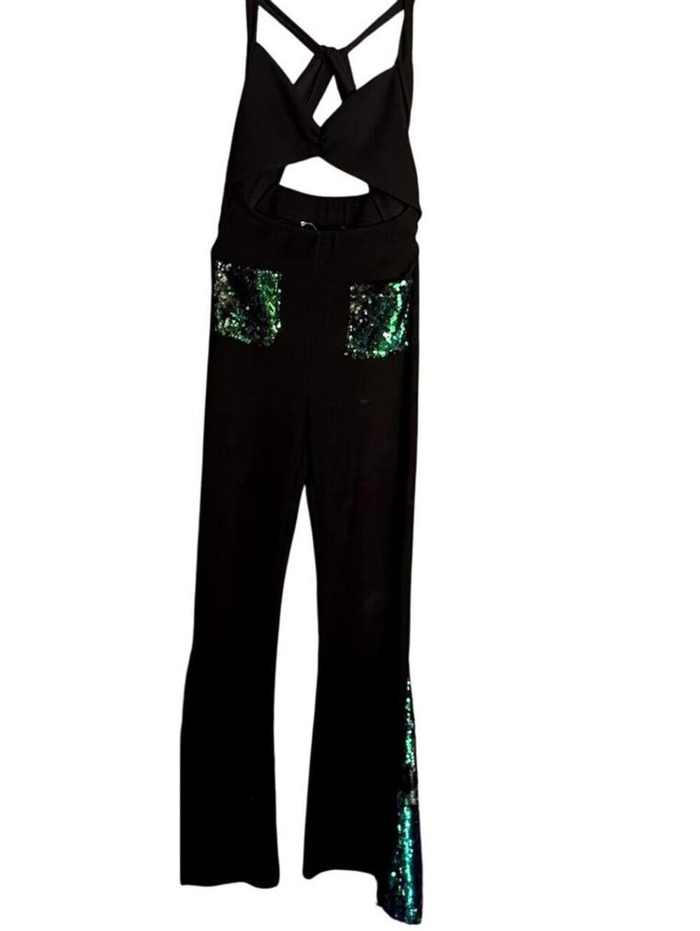 Revised Free People Black Jumpsuit XS